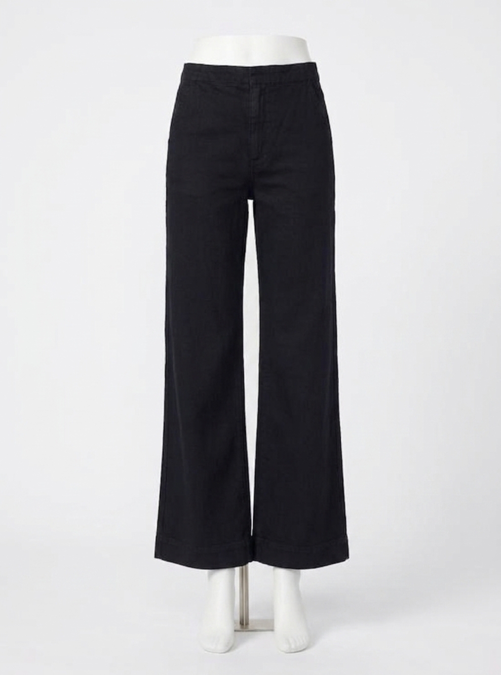 NEW JOE'S JEANS clean denim trouser in black